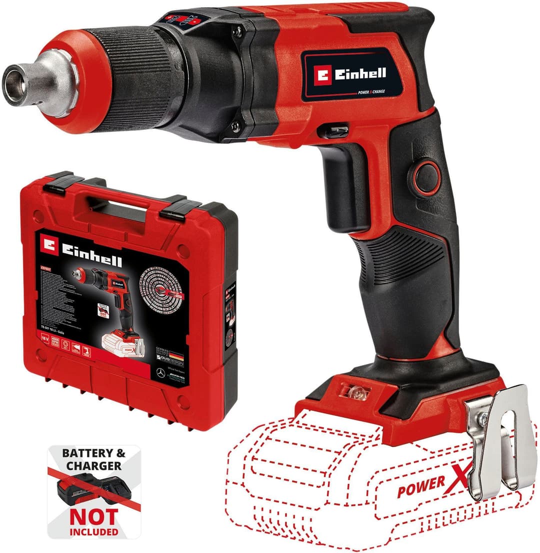 Einhell Akku-Trockenbauschrauber TE-DY 18 Li-Solo | Rot