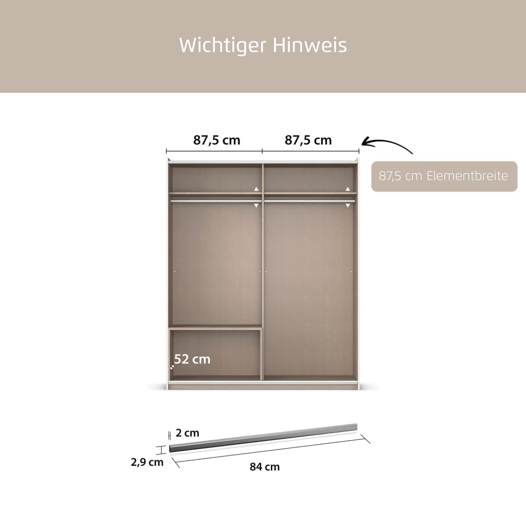 rauch Kleiderstange | Silber