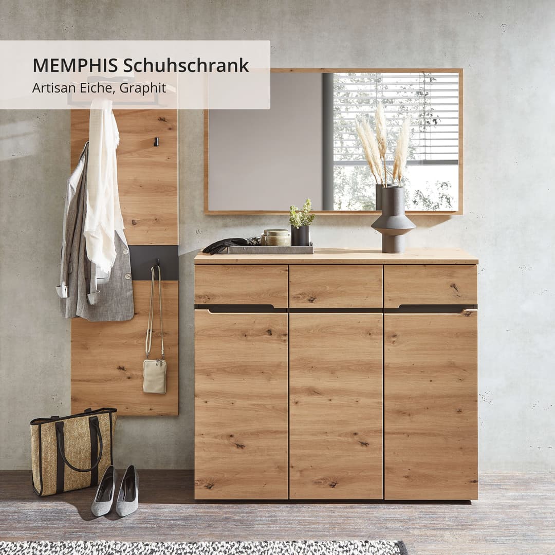 Innostyle Schuhschrank MEMPHIS | Holztöne