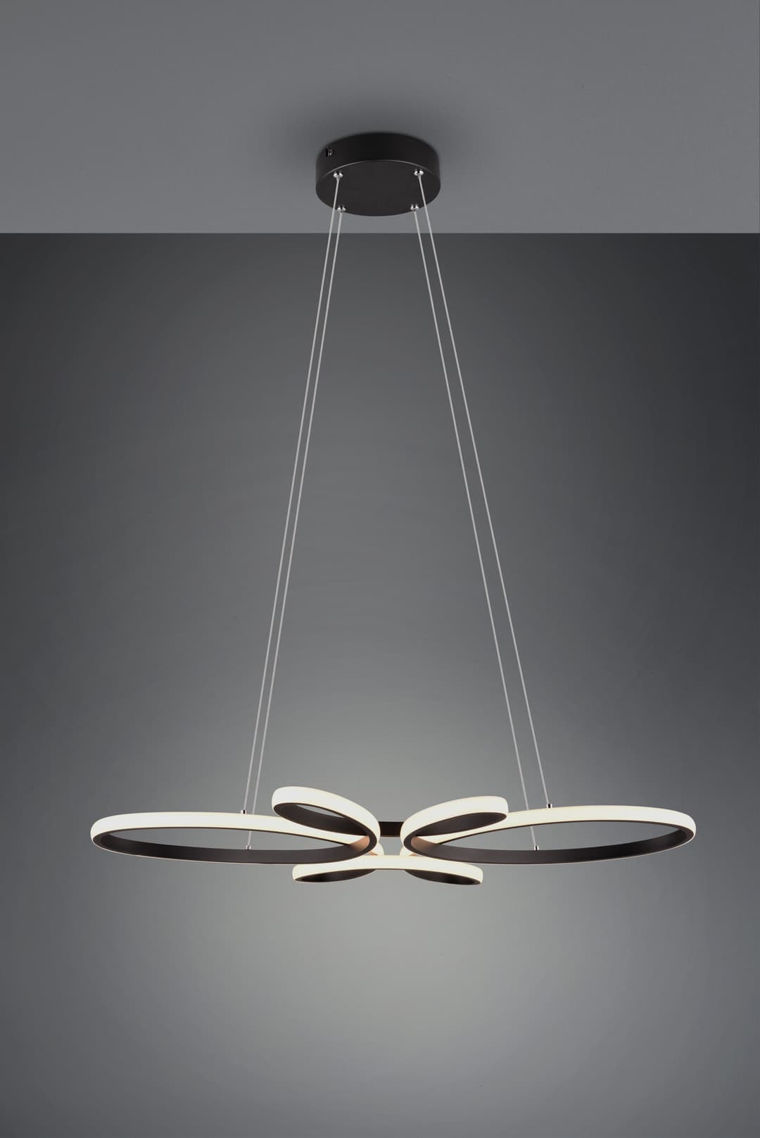 TRIO Leuchten LED Pendelleuchte FLY | Schwarz