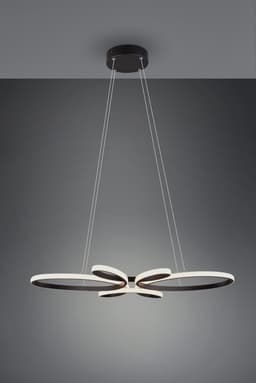 TRIO Leuchten LED Pendelleuchte FLY | Schwarz