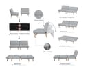 INOSIGN Sessel DELANEY Schlafsofa | Grau 3