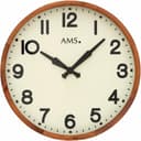 AMS Wanduhr W9535 | Holztöne