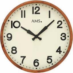 AMS Wanduhr W9535 | Holztöne