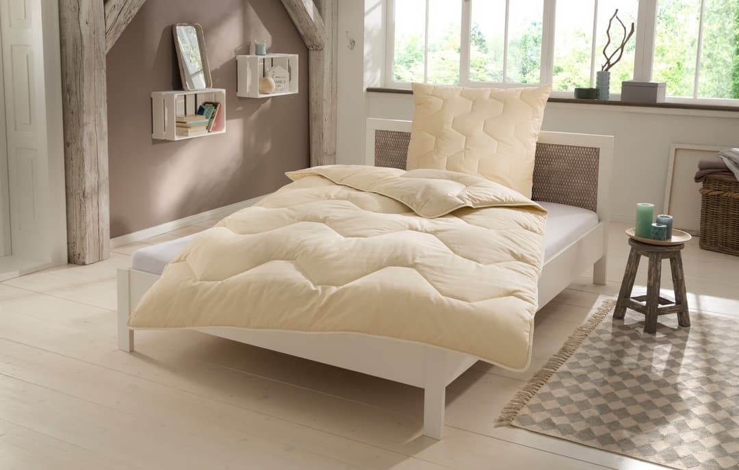 OTTO home Naturfaserbettdecke Baumwolle 60 °C | Beige