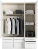 priess Kleiderschrank Barcelona | Weiß 5