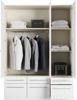 priess Kleiderschrank Barcelona | Weiß