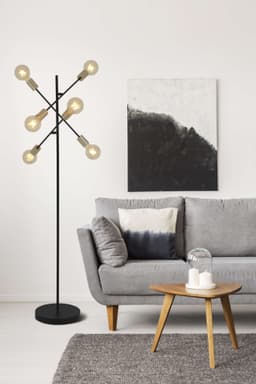 Näve Stehlampe Modo | Schwarz