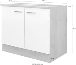 Flex-Well Spülenunterschrank Morena | Holztöne