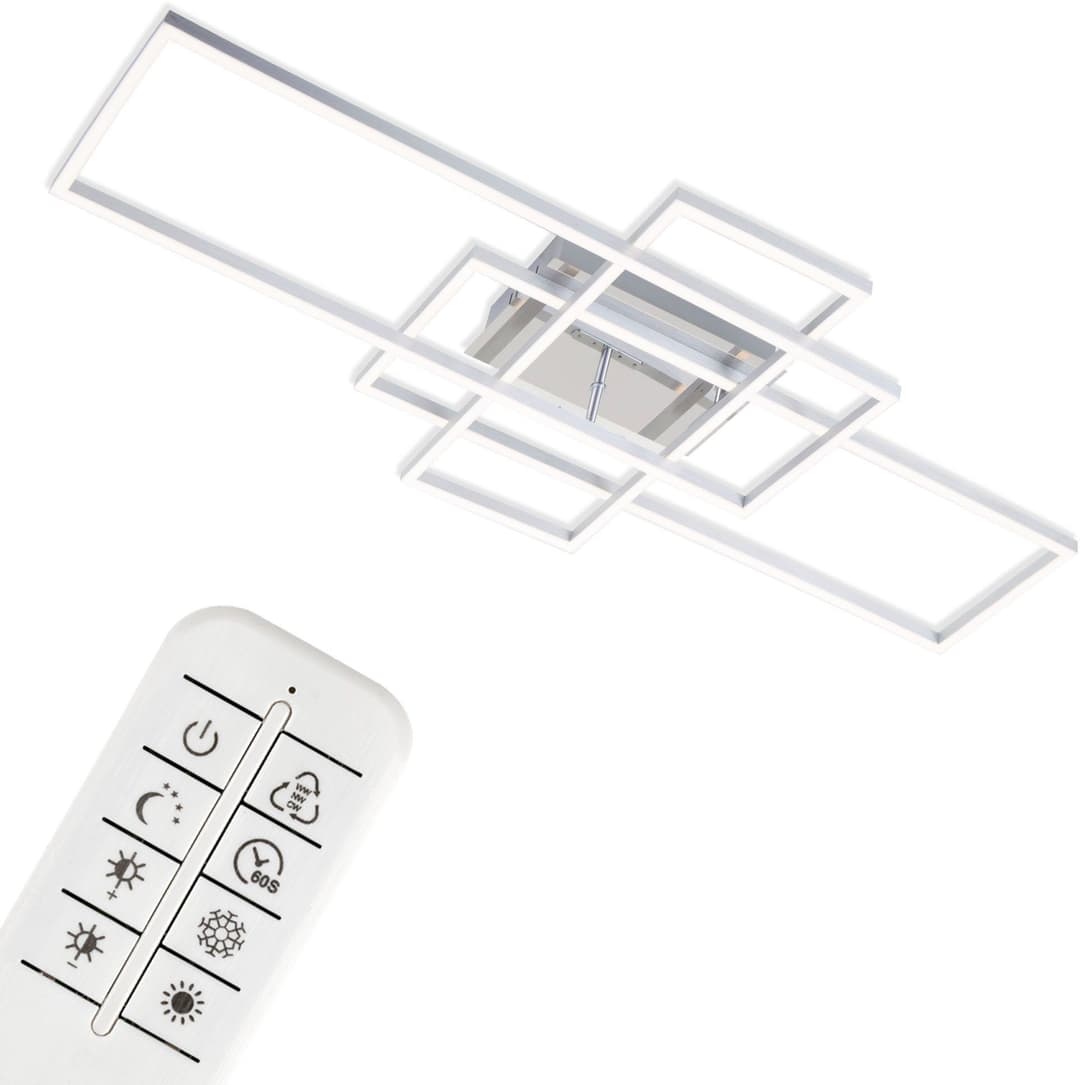 Briloner Leuchten LED Deckenleuchte 3156018 FRAME | Silber