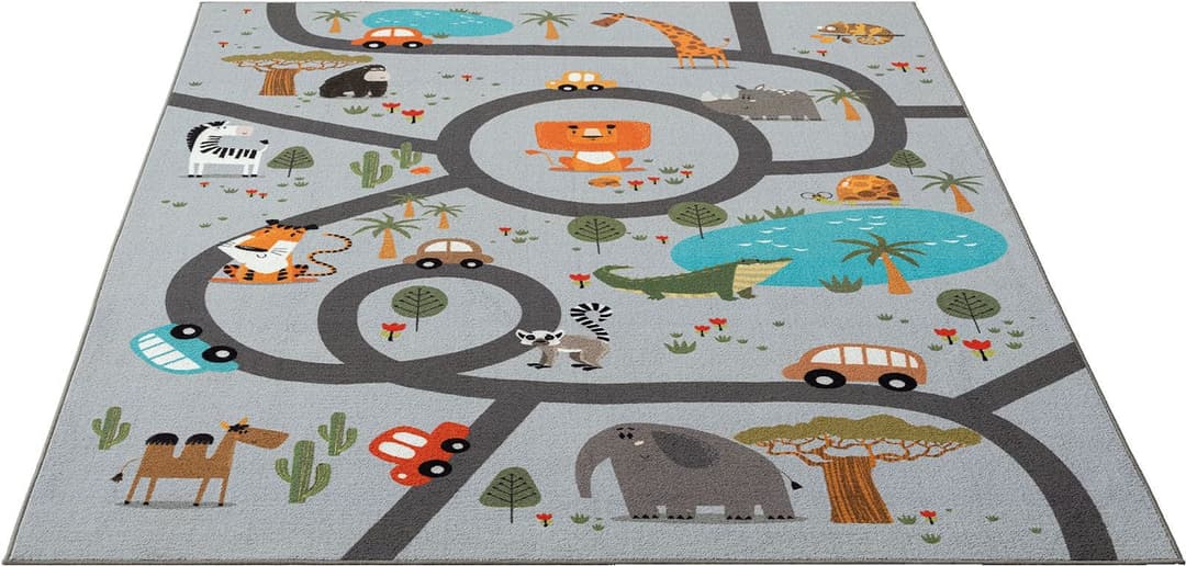 the carpet Teppich Happy Life | Grau
