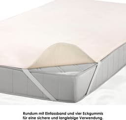 Matratzenauflage Molton Spann | Beige