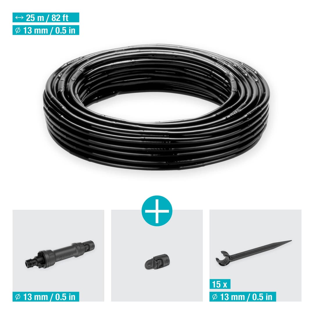 GARDENA Bewässerungssystem Tropfbewässerung Set | Schwarz