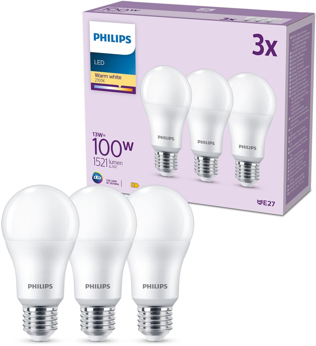 Philips LED-Leuchtmittel 100W Non-Dim | Weiß