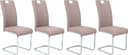 Hela Ruby Freischwinger Stühle (4 St.) | Beige