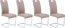 Hela Ruby Freischwinger Stühle (4 St.) | Beige