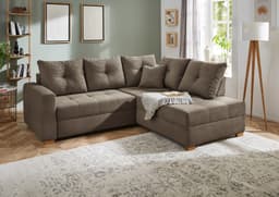 Jockenhöfer Gruppe Ecksofa Heidelberg L-Form | Braun