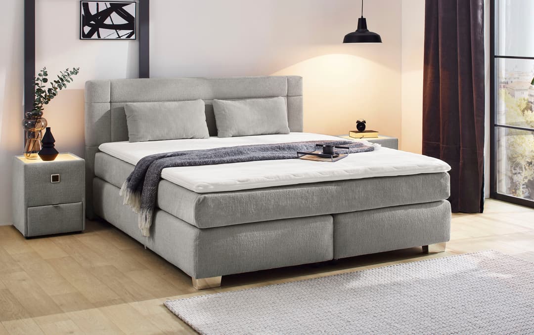 Jockenhöfer Gruppe Boxspringbett Romana | Grau