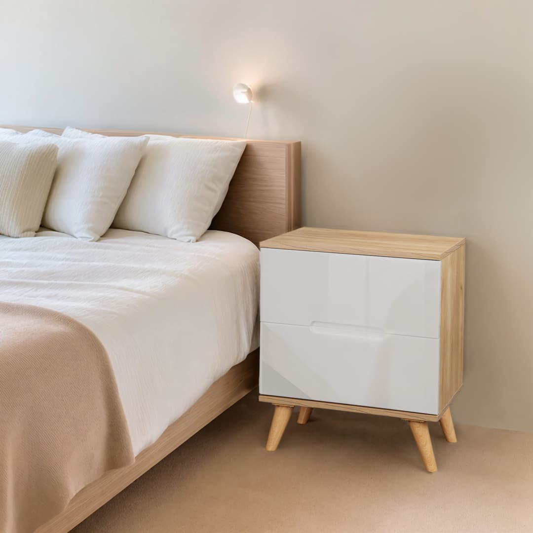 OTTO home Nachtschrank Lund | Weiß
