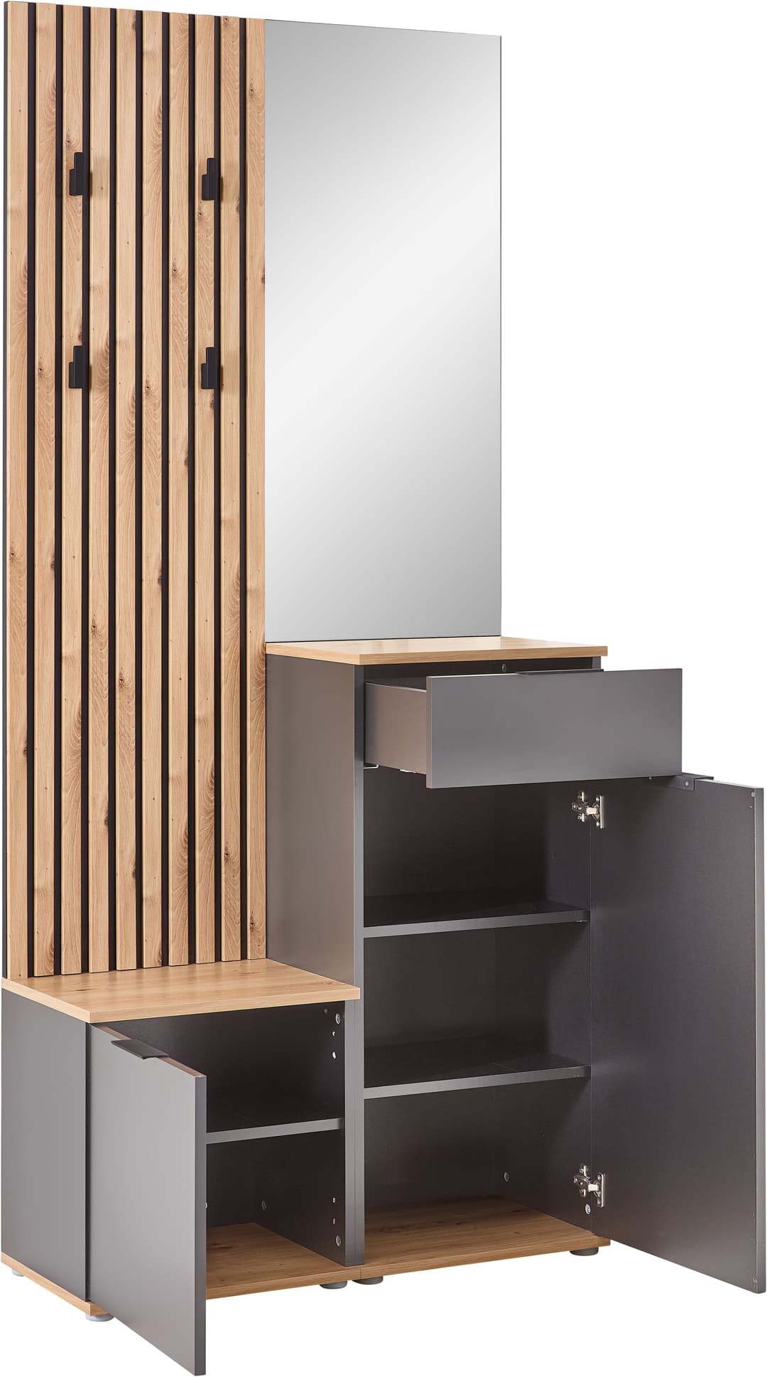 HBZ Kompaktgarderobe Simple | Grau
