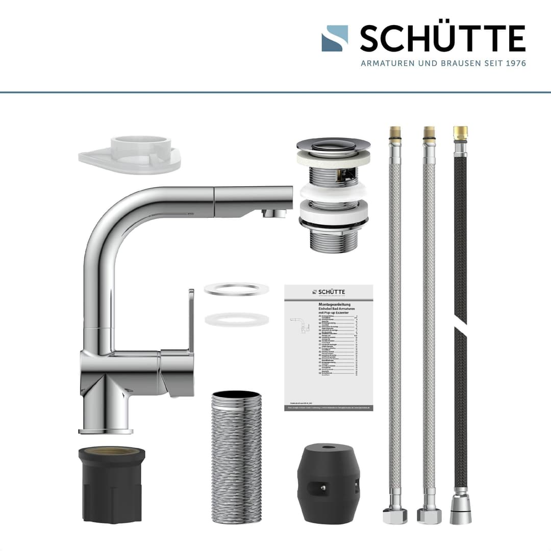 Schütte LONDON Einhebel-Mischbatterie | Silber