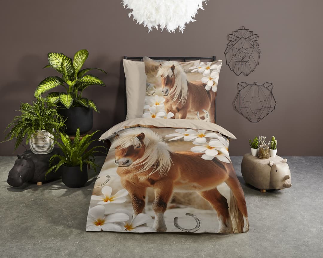 PURE luxury collection Kinderbettwäsche Fabi | Beige