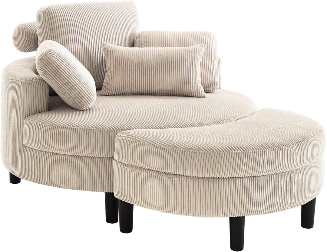 ATLANTIC home collection Loveseat Ravi Sessel | Beige