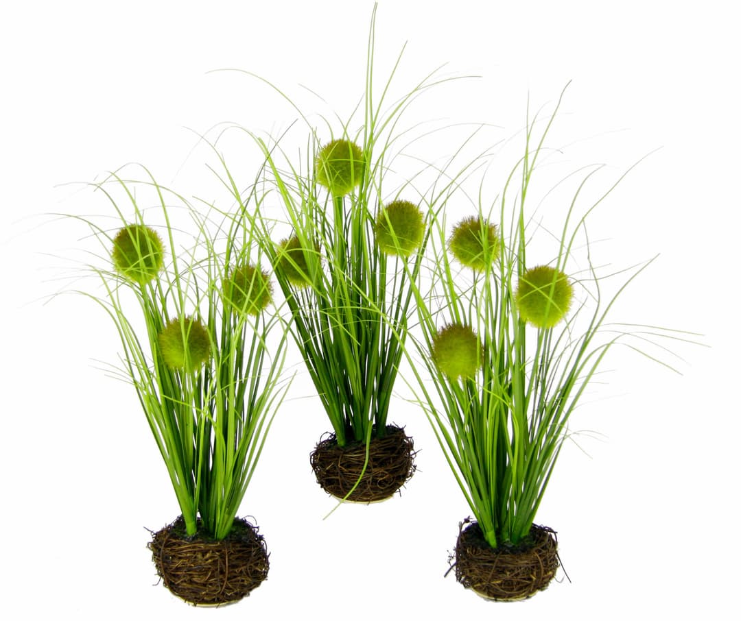 Kunstgras Künstliches Gras 'Knopfgras' | Grün