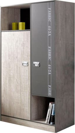 Parisot Kleiderschrank Fabric | Grau