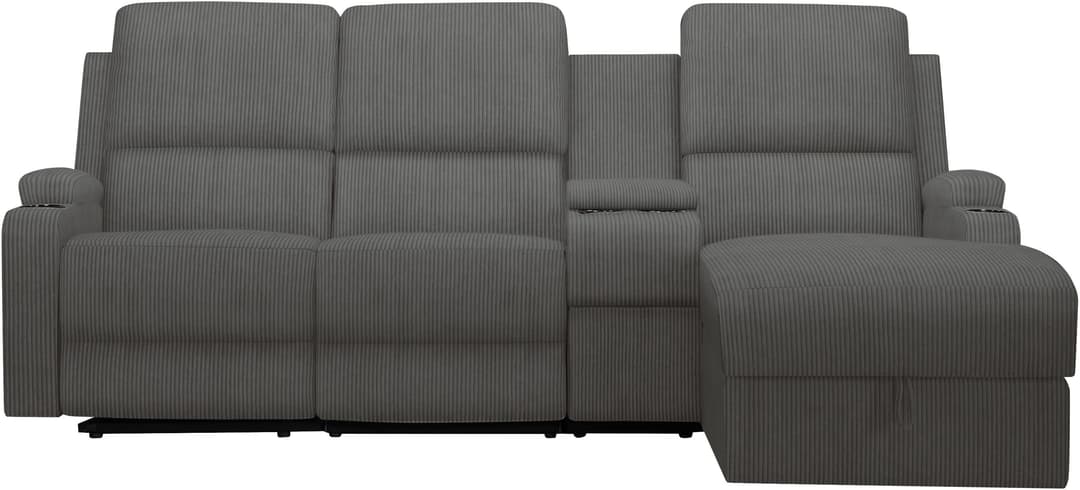 OTTO home Ecksofa NAPORI Multimediasofa | Grau