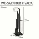 WENKO WC-Garnitur Rivalta | Schwarz 5