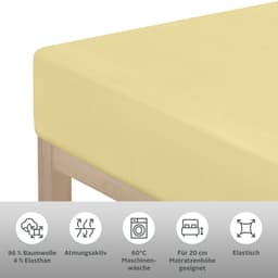 OTTO home Spannbettlaken Cremona | Gelb