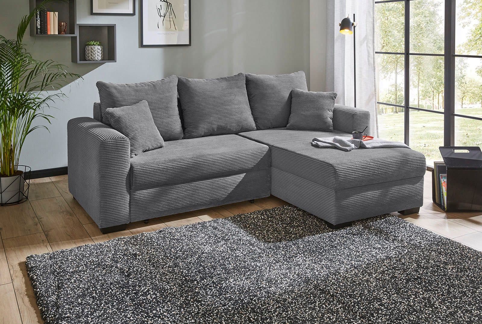 Jockenhöfer Gruppe Ecksofa Elmau L-Form | Grau
