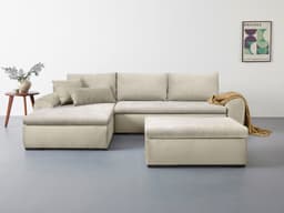 Home affaire Ecksofa Win L-Form | Beige