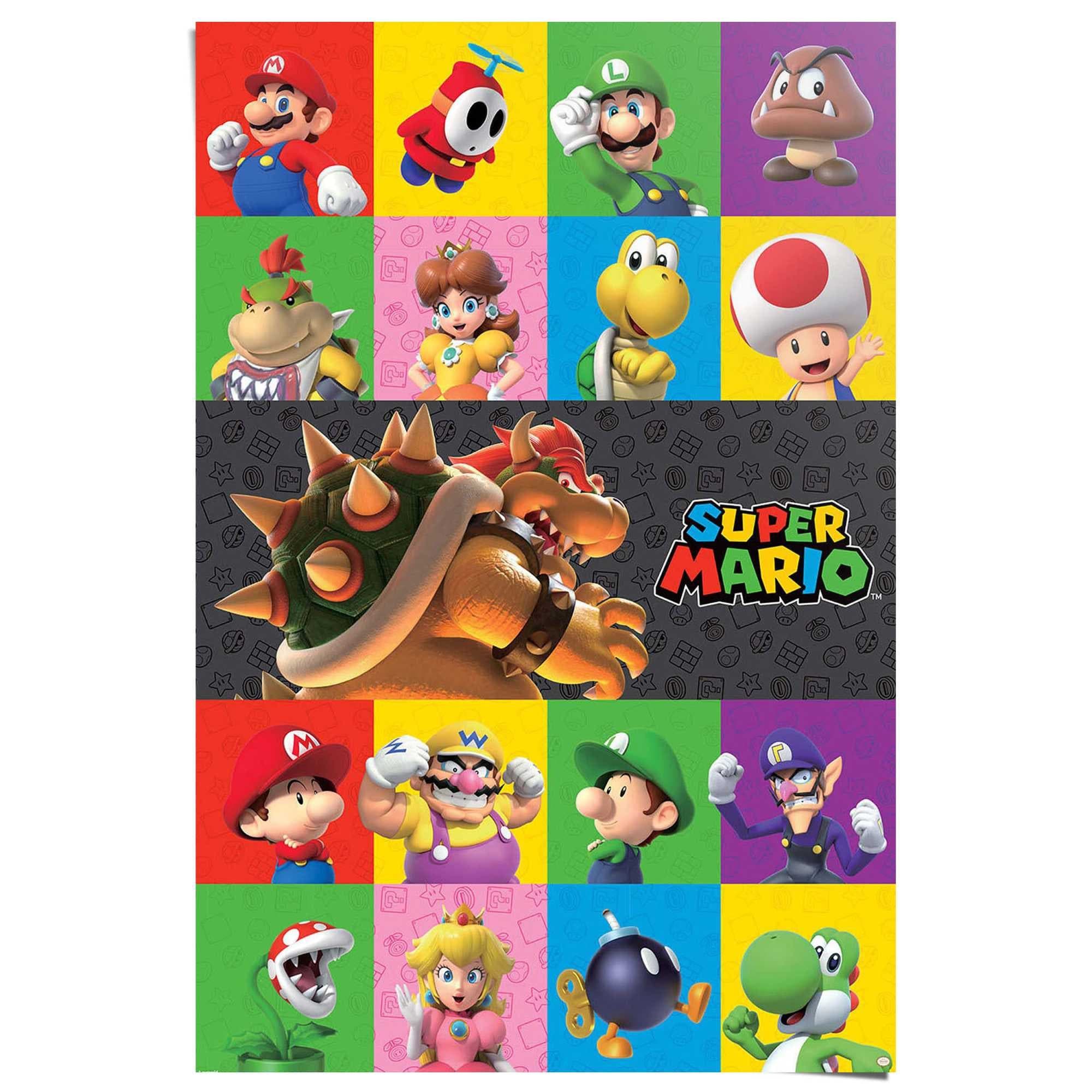 Reinders! Poster Super Mario | Mehrfarbig