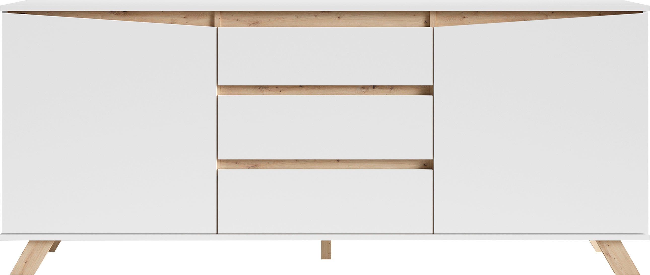 byLIVING Sideboard Valentin | Weiß