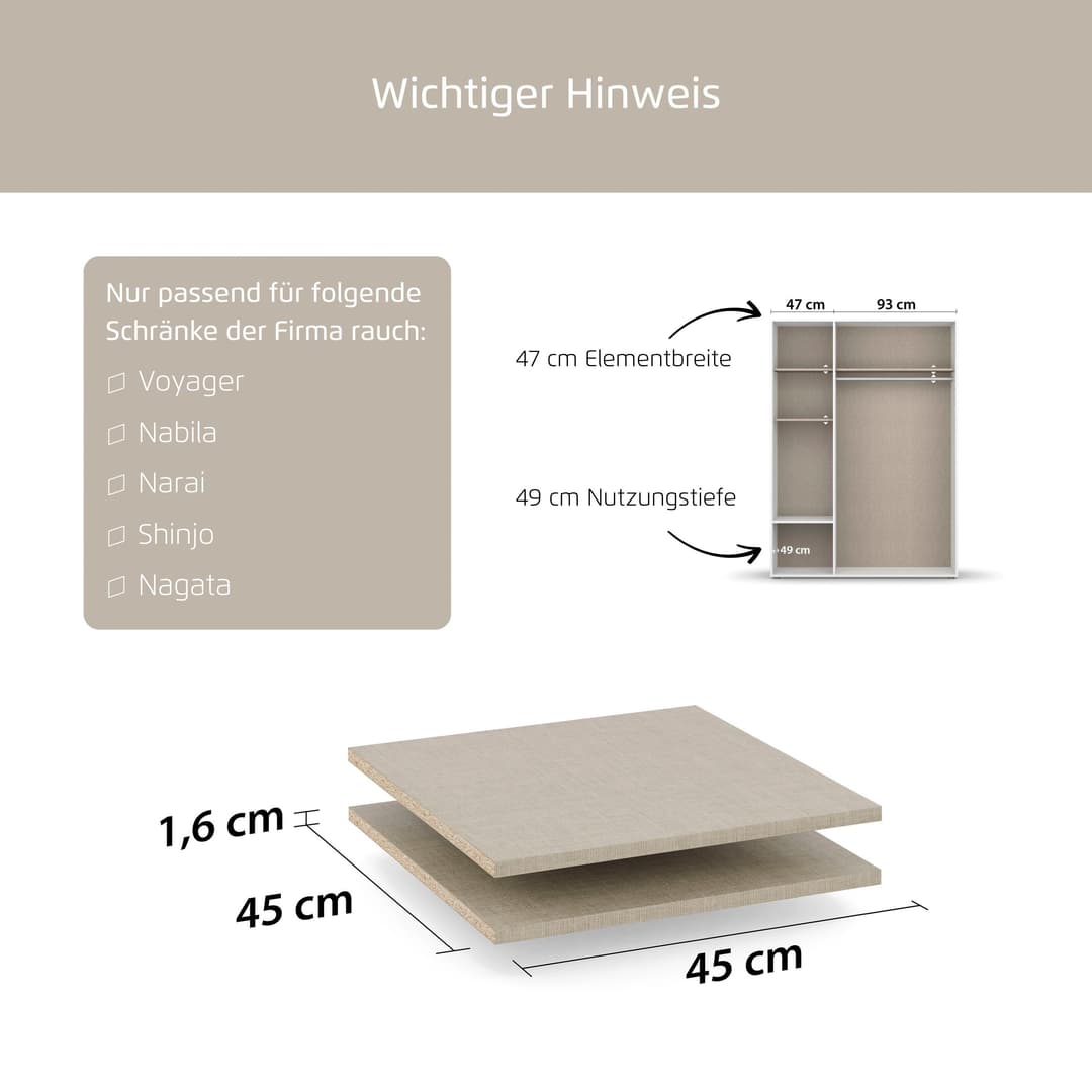 rauch Einlegeboden Zubehör | Beige