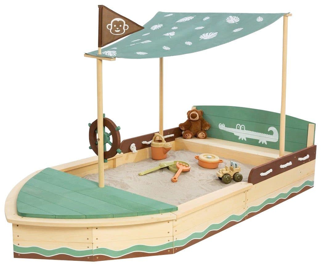 MUDDY BUDDY® Sandkasten Jungle King | Holztöne