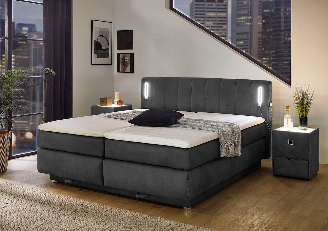 Jockenhöfer Gruppe Boxspringbett Kati | Grau
