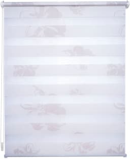 Liedeco Klemmfix-DUO-Rollo Blume | Weiß