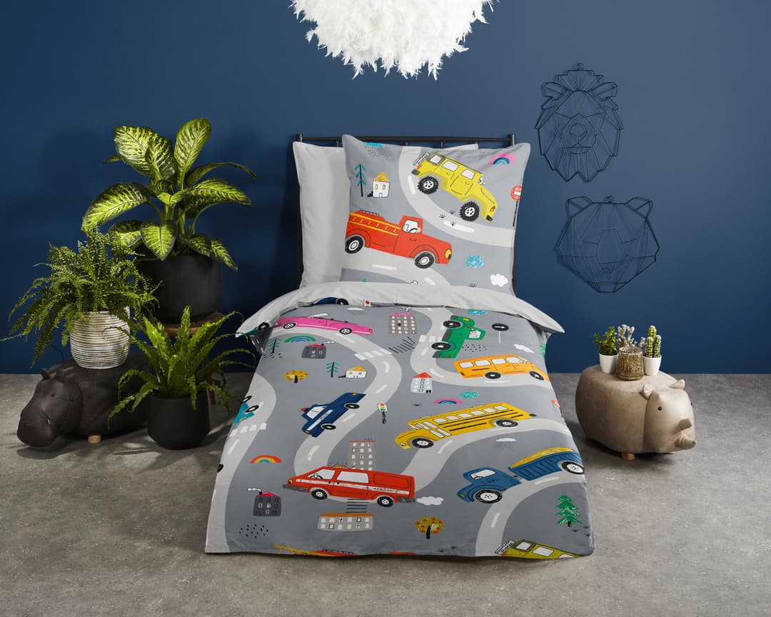 PURE luxury collection Kinderbettwäsche Voyage | Grau