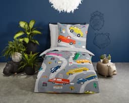 PURE luxury collection Kinderbettwäsche Voyage | Grau