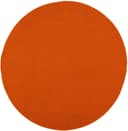 Sanat Teppich Uni, rund | Orange 2