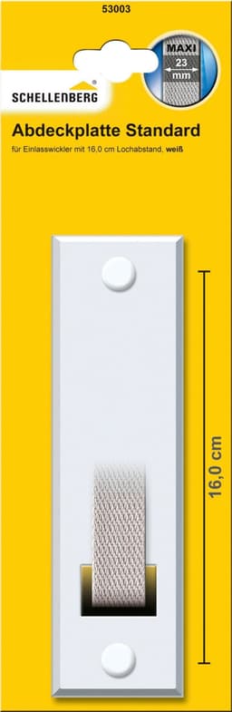 SCHELLENBERG Gurtwickler-Abdeckplatte Standard Maxi | Weiß