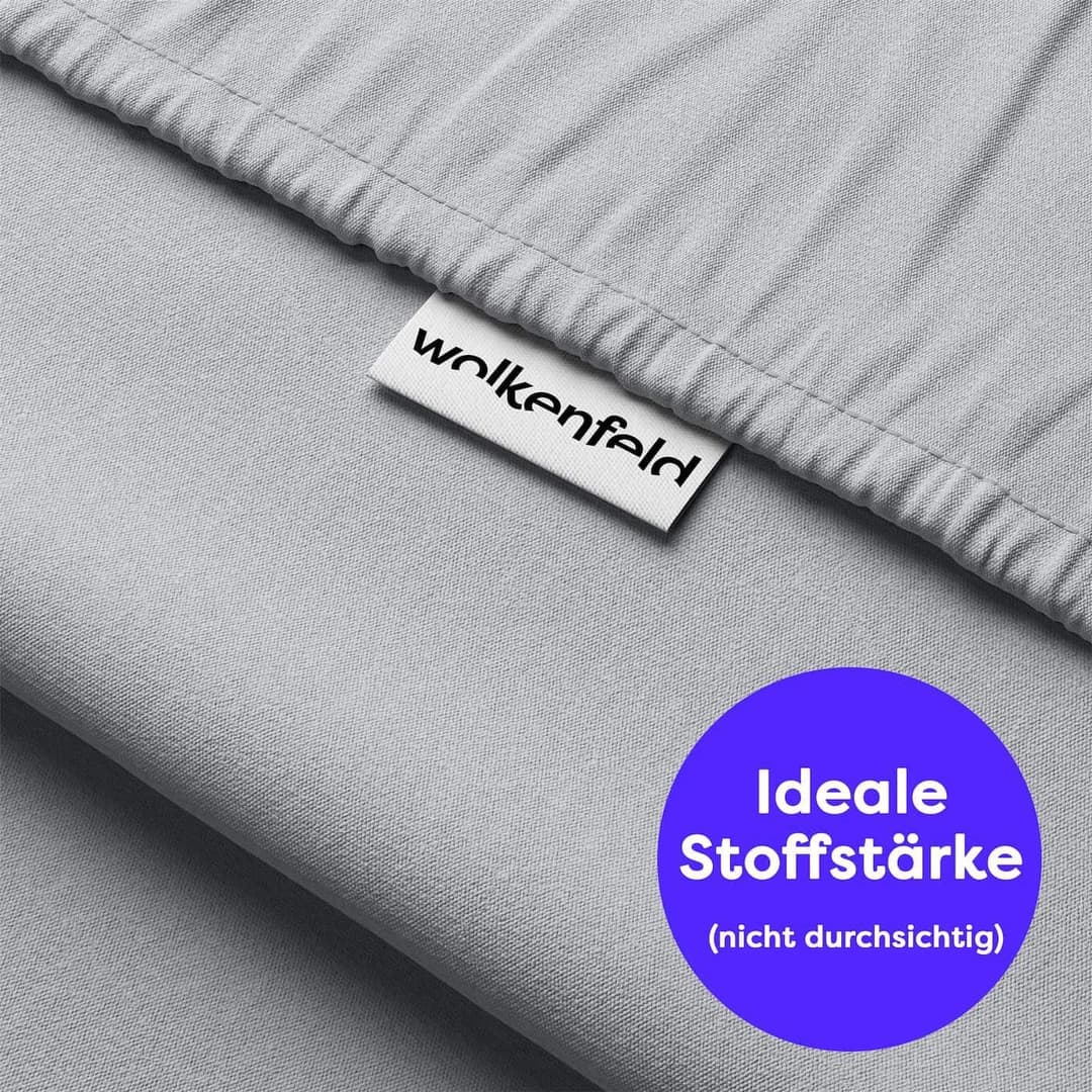 Wolkenfeld Kissenbezug Mikrofaser | Grau