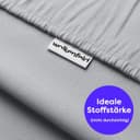 Wolkenfeld Kissenbezug Mikrofaser | Grau
