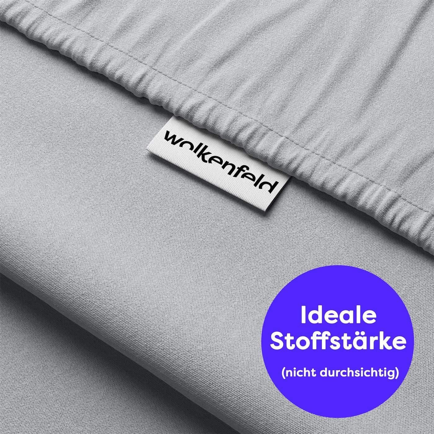 Wolkenfeld Kissenbezug Mikrofaser | Grau