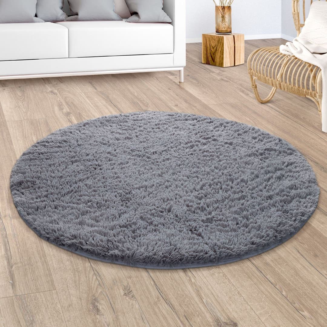 Paco Home Hochflor-Teppich Silky 591 | Grau
