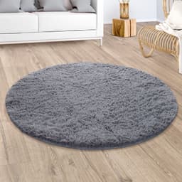 Paco Home Hochflor-Teppich Silky 591 | Grau