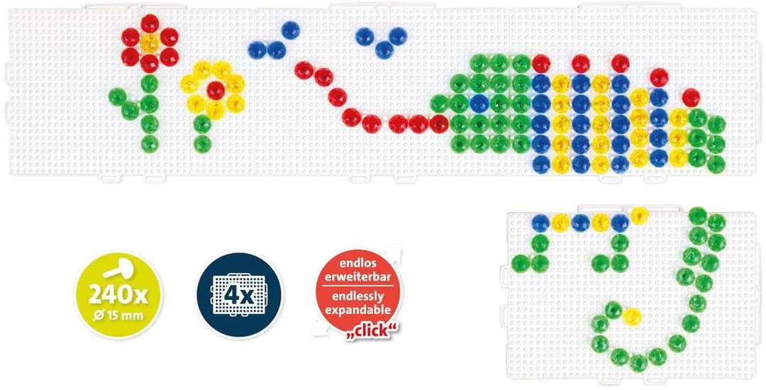 Lena Kreativset Mosaik Set Panorama XL transparent | Mehrfarbig